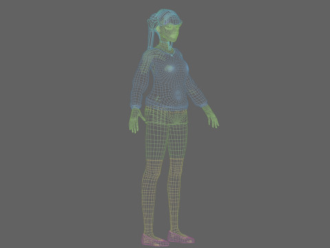 Sweet Pretty Woman V23828 3D Model
