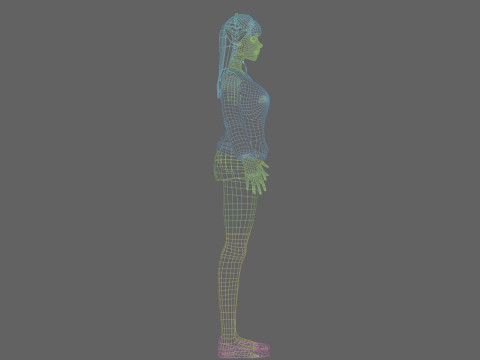 Sweet Pretty Woman V23828 3D Model