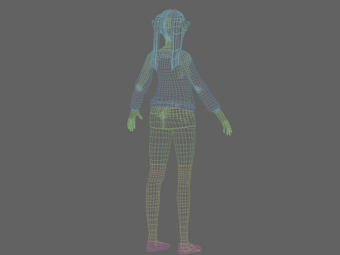 Sweet Pretty Woman V23828 3D Model