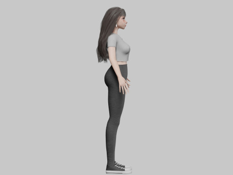 Teen cute Woman V34844 3D मॉडल