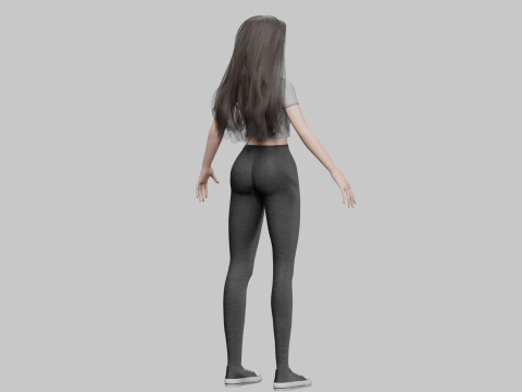 Teen cute Woman V34844 3D मॉडल