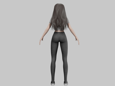 Teen cute Woman V34844 3D मॉडल