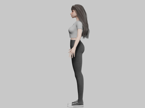 Teen cute Woman V34844 3D मॉडल