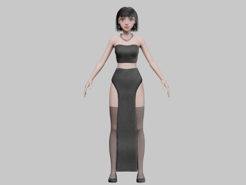 Teen Pretty Woman V29302 Modelo 3D