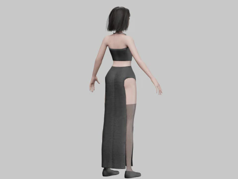 Teen Pretty Woman V29302 3D Model