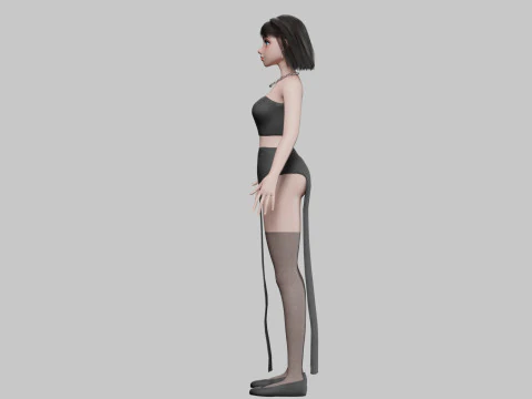 Teen Pretty Woman V29302 3D Model