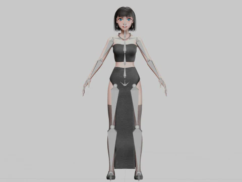 Teen Pretty Woman V29302 3D Model