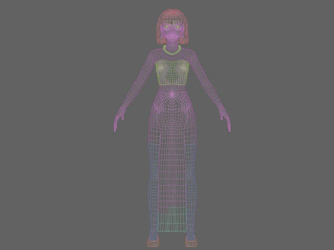 Teen Pretty Woman V29302 3D Model