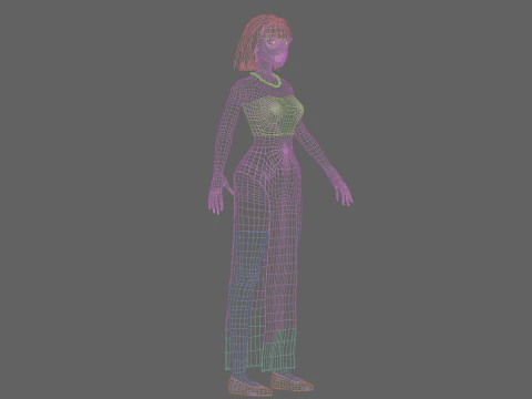 Teen Pretty Woman V29302 3D Model