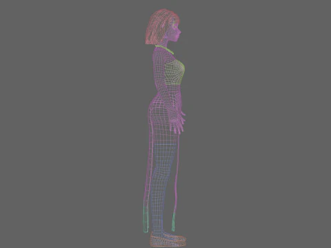Teen Pretty Woman V29302 3D Model