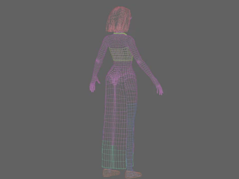 Teen Pretty Woman V29302 3D Model
