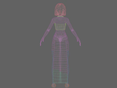 Teen Pretty Woman V29302 3D Model