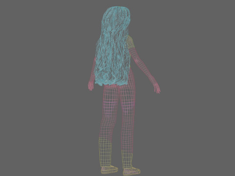 Young cute Woman V40575 3Dモデル