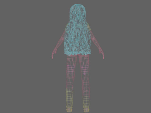 Young cute Woman V40575 3Dモデル