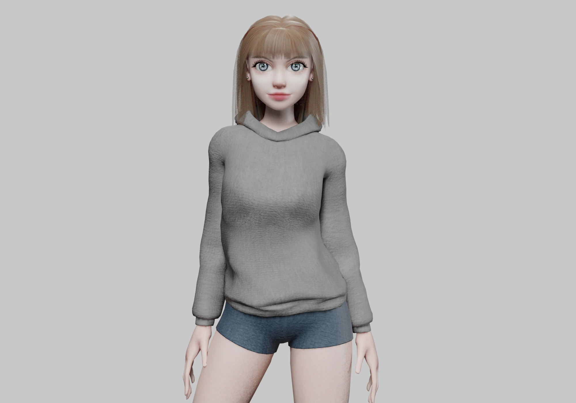 Young Pretty Woman V29411 3D Model .c4d .max .obj .3ds .fbx .stl .blend 