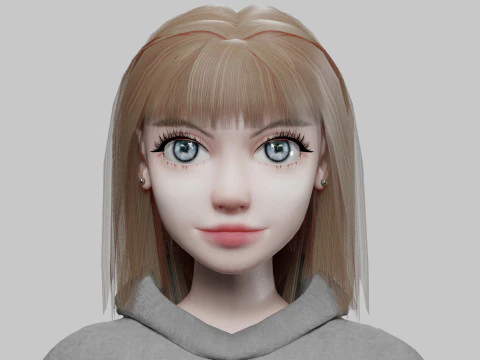 Young Pretty Woman V29411 3D Model
