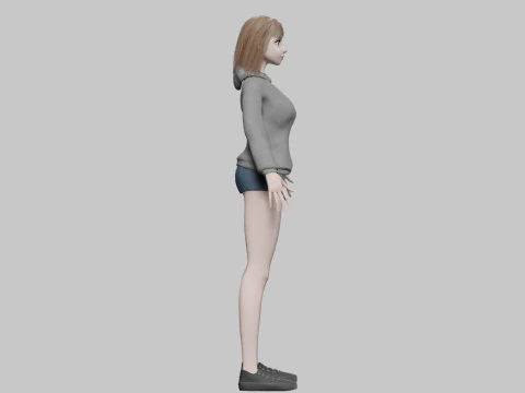 Young Pretty Woman V29411 3D Model