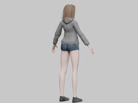 Young Pretty Woman V29411 3D Model