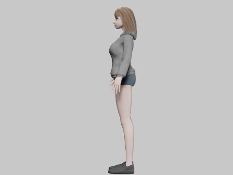 Young Pretty Woman V29411 3D Model