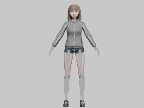 Young Pretty Woman V29411 3D Model