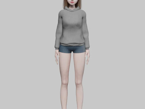 Young Pretty Woman V29411 3D Model