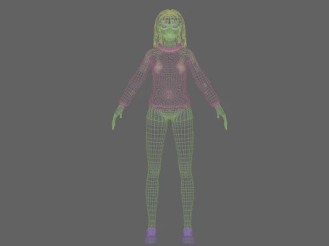 Young Pretty Woman V29411 3D Model