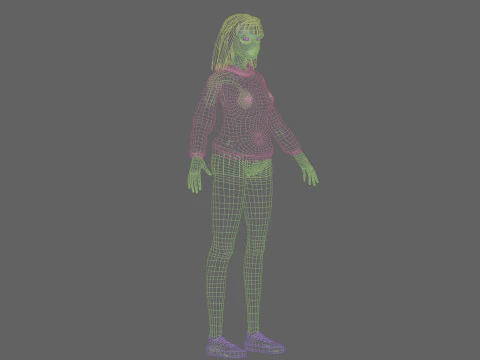 Young Pretty Woman V29411 3D Model