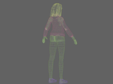 Young Pretty Woman V29411 3D Model