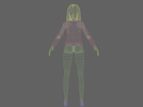 Young Pretty Woman V29411 3D Model