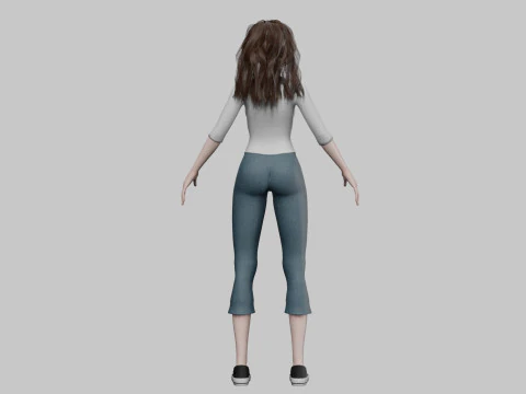 Anime cute girl V32239 3D Model