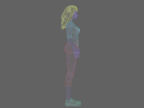 Anime cute girl V32239 3D Model