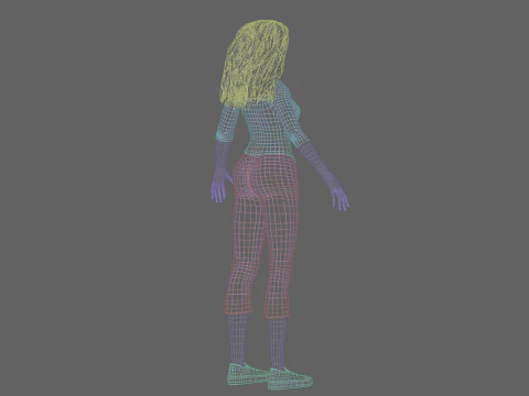 Anime cute girl V32239 3D Model