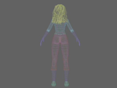 Anime cute girl V32239 3D Model