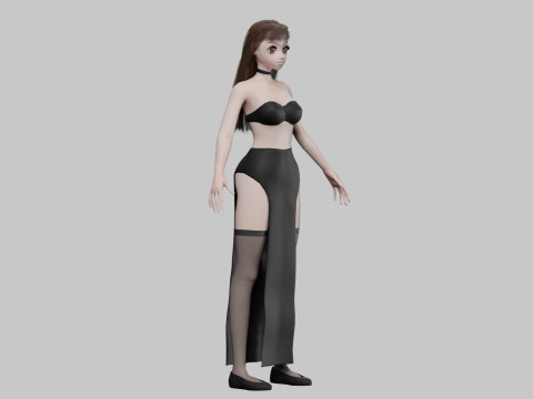 Anime Standard girl V28574 Modèle 3D