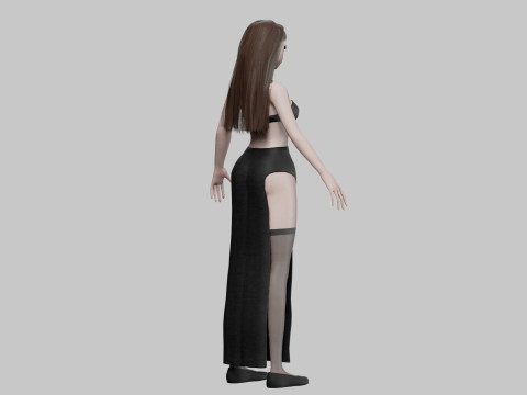 Anime Standard girl V28574 Modèle 3D