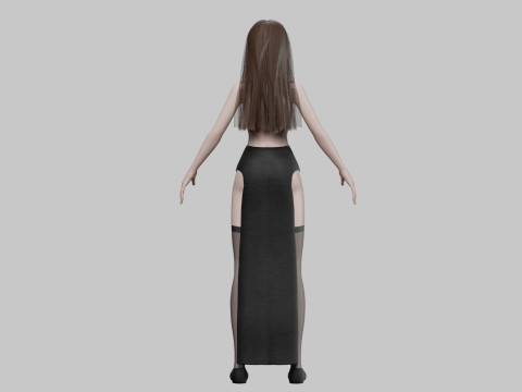 Anime Standard girl V28574 Modèle 3D