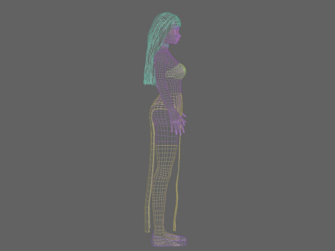 Anime Standard girl V28574 Modèle 3D
