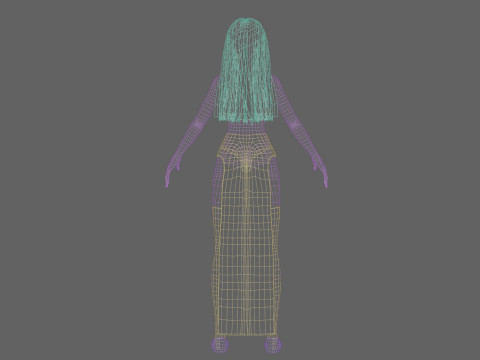 Anime Standard girl V28574 Modèle 3D
