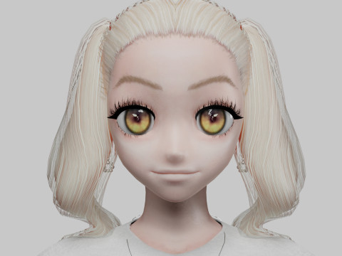 Anime Young girl V26677 3D मॉडल