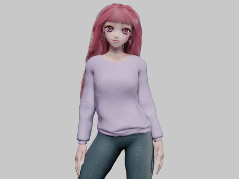 Base Bella ragazza V35652 Modello 3D