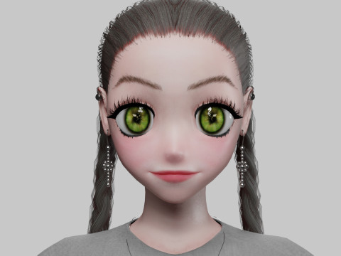 Basic classic girl V31807 3D Model