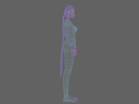 Basic classic girl V31807 3D Model