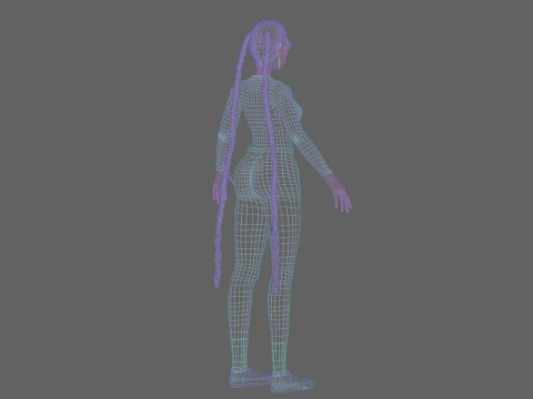 Basic classic girl V31807 3D Model
