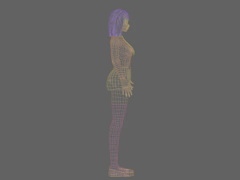 Basic cool girl V30740 3D Model