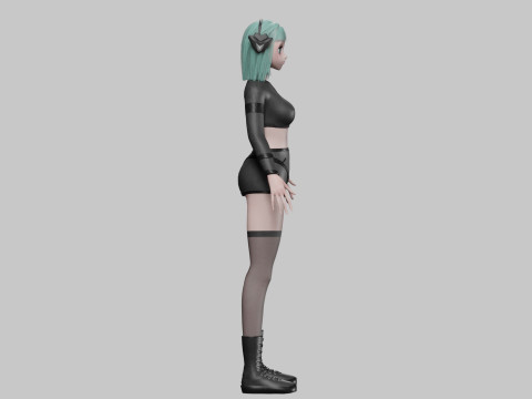 Basic cute girl V35675 3D 모델