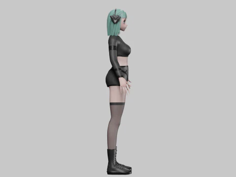 Basic cute girl V35675 3D Model
