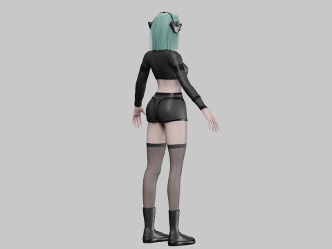 Basic cute girl V35675 3D 모델