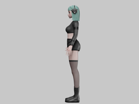 Basic cute girl V35675 3D 모델