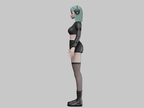 Basic cute girl V35675 3D Model