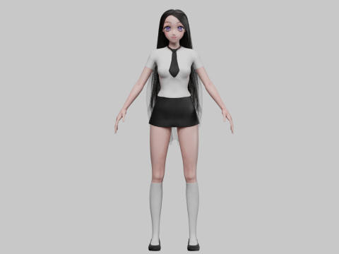 Basic Standard girl V31499 Modello 3D